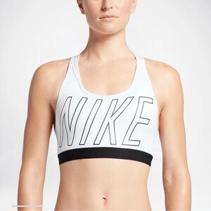 Nike Medium Support Sports Bra White Small